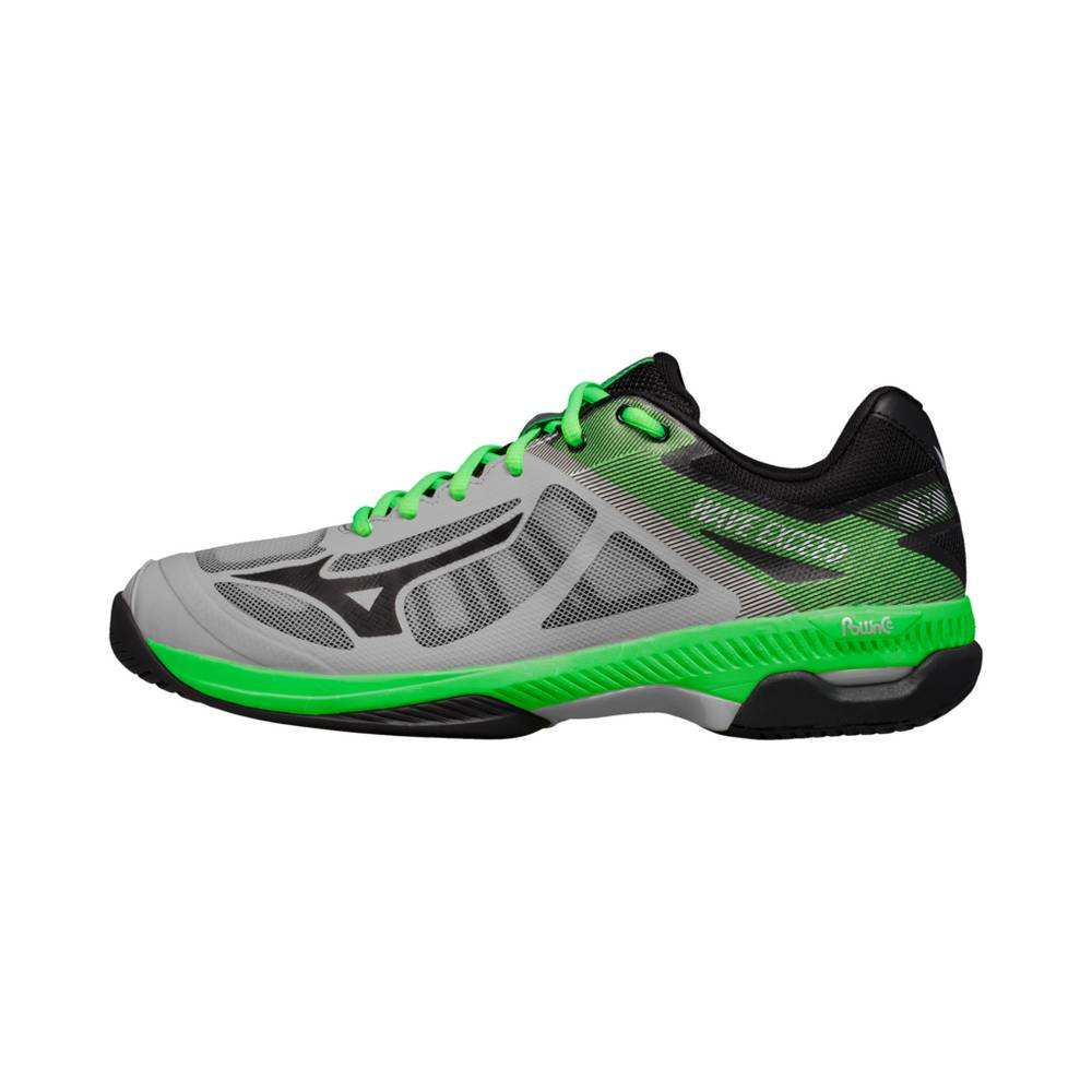 Scarpe Tennis Mizuno Wave Exceed SL AC Uomo - Grigie/Verdi - 87950-ORUI